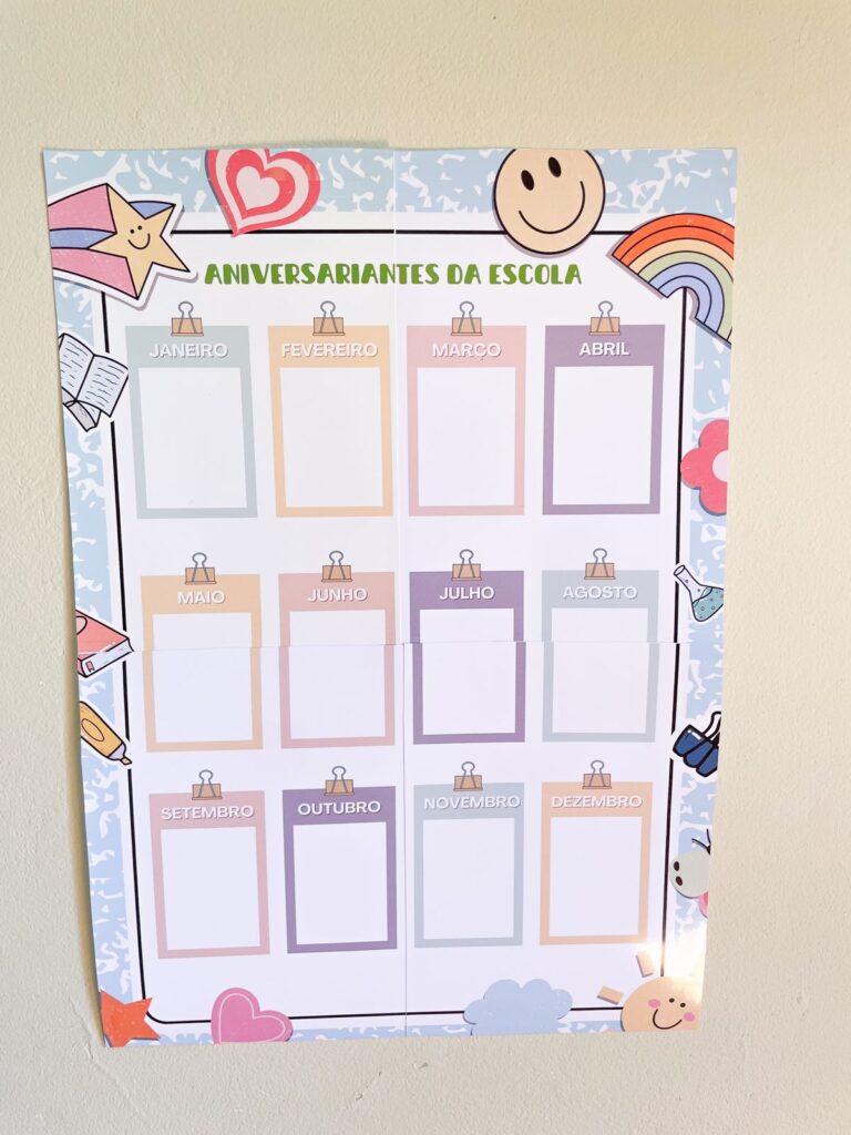 Cartaz Aniversariantes da escola - Hora Atividade Recursos pedagógicos ...