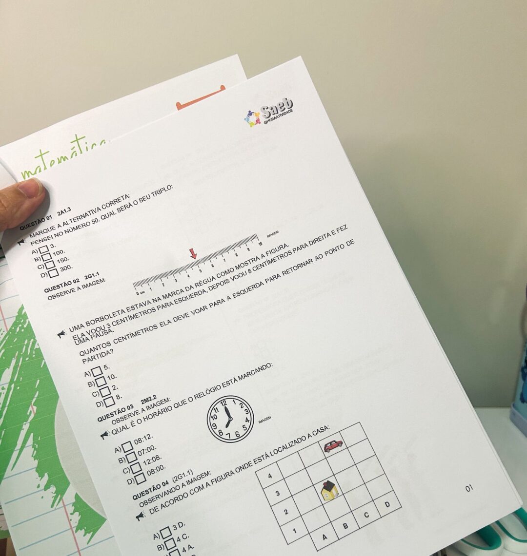 Simulado SAEB 2º ano F1 - Imagem 2